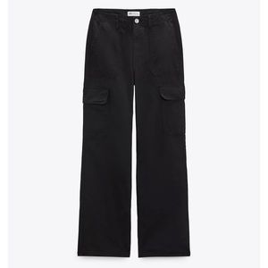 ZARA CARGO PANTS in Black